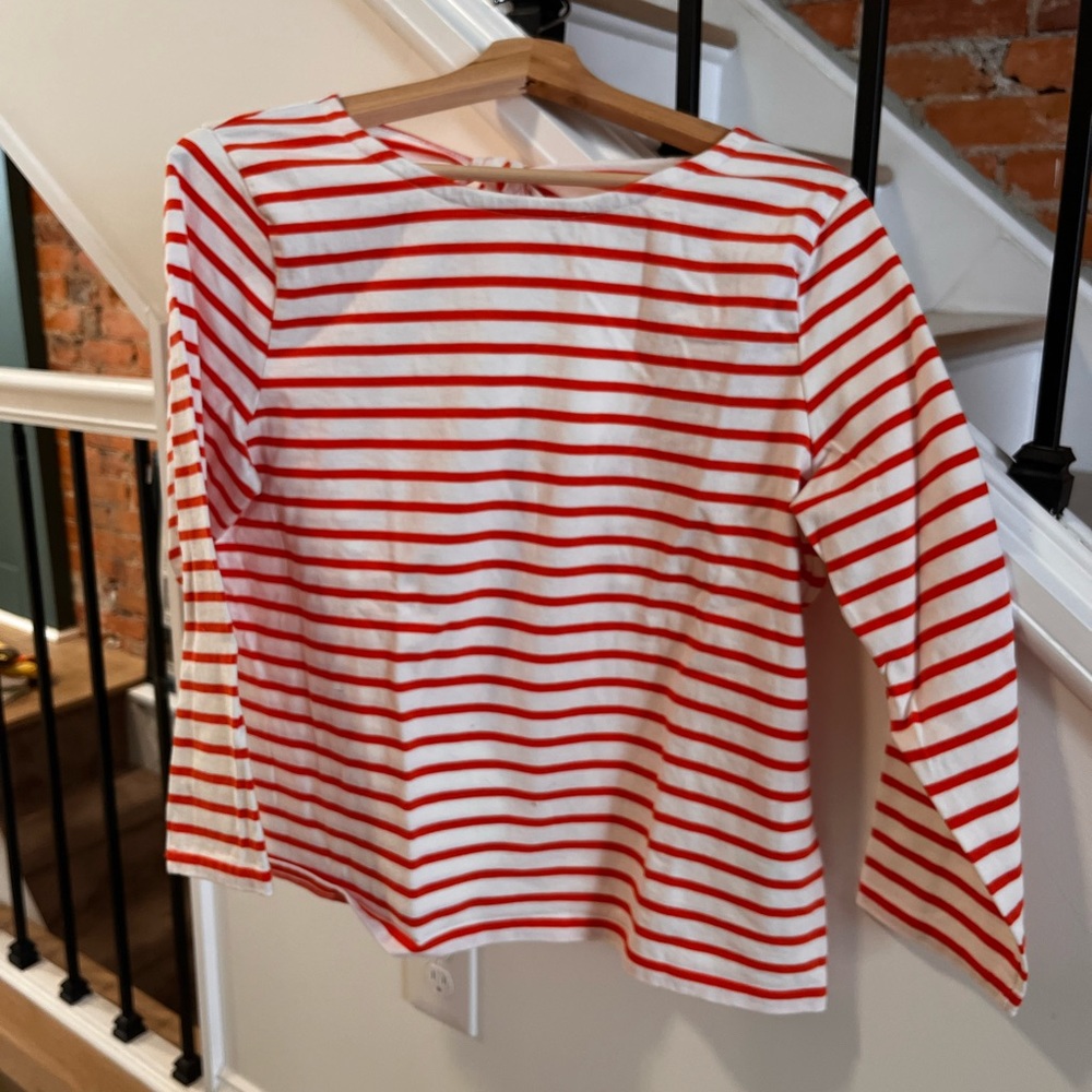 J Crew Striped Long Sleeve Shirt